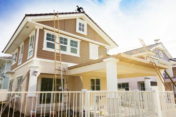 siding of house being replaced